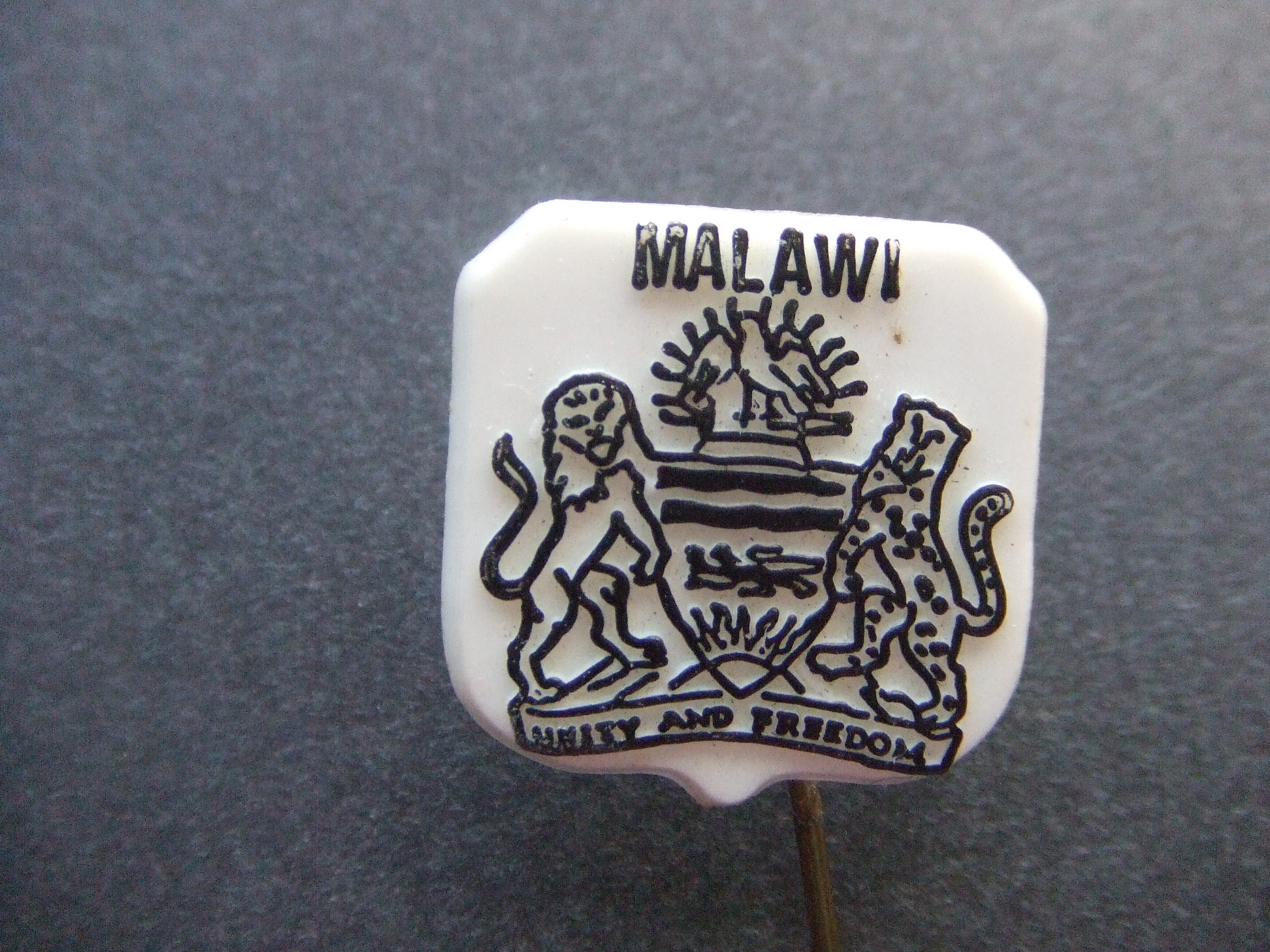 Malawi ( republiek Malawi) land in Afrika Unity and Freedom zwart